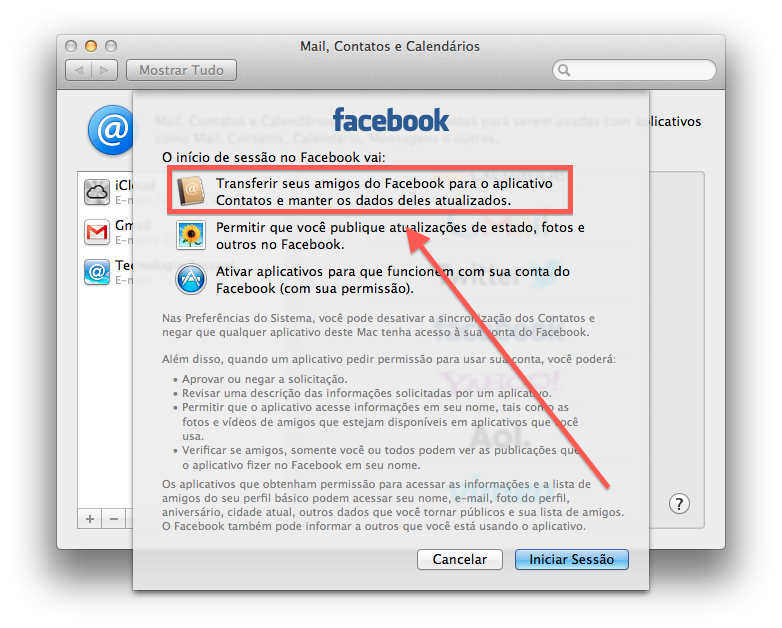 Saiba como configurar o Facebook direto em seu Mac 6
