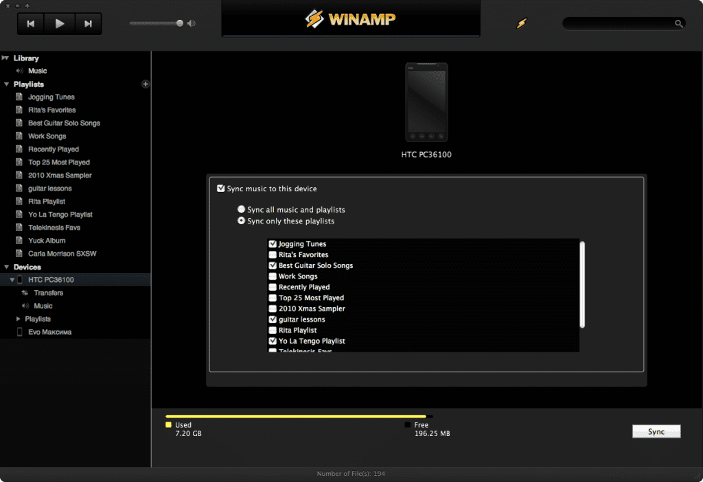 android mac winamp