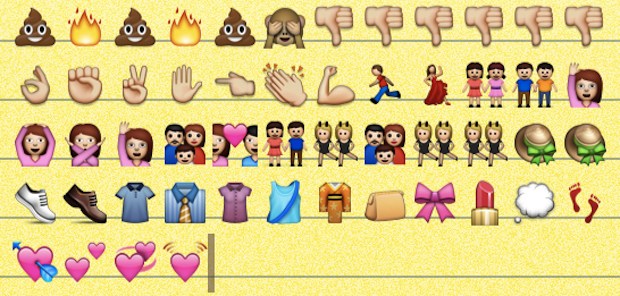 teclado Emoji para iPad e iPhone 10