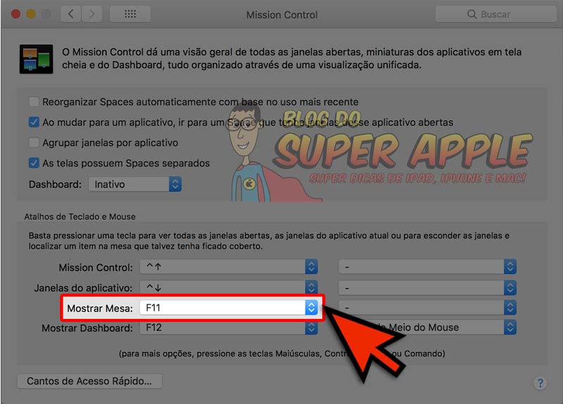 Mostrar a Mesa do Mac