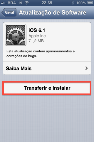 Apple libera iOS 6.1 para iPhone, iPad e iPod touch