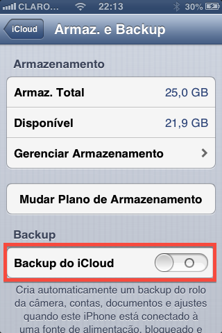 Como fazer o backup do iPhone usando o iCloud