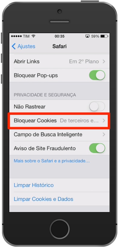 Aprenda a bloquear definitivamente os cookies no Safari do iPhone e iPad