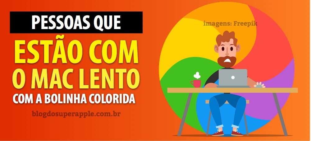 Bolinha colorida no mac
