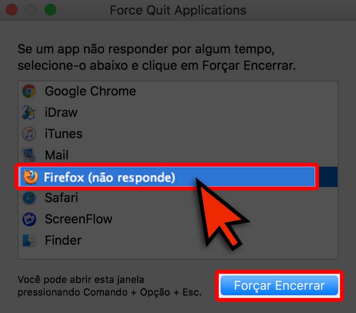 Bolinha colorida no mac