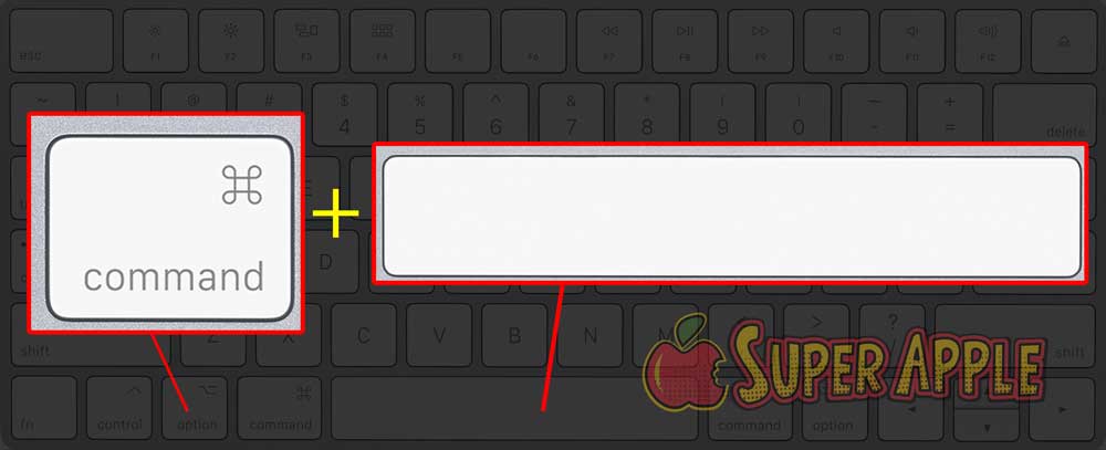 atalhos de teclado no mac
