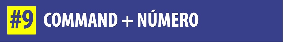 atalhos de teclado no mac