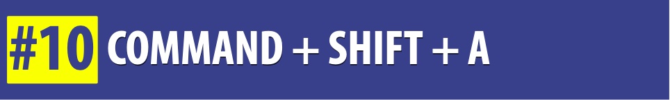 atalhos de teclado no mac