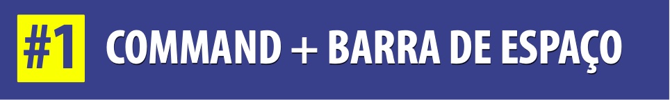 atalhos de teclado no mac