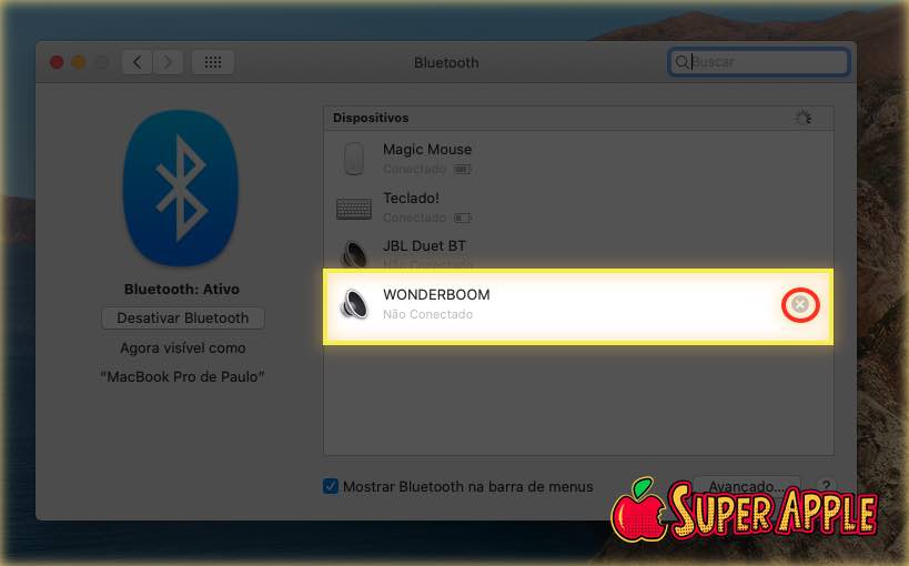 Bluetooth do Mac não funciona