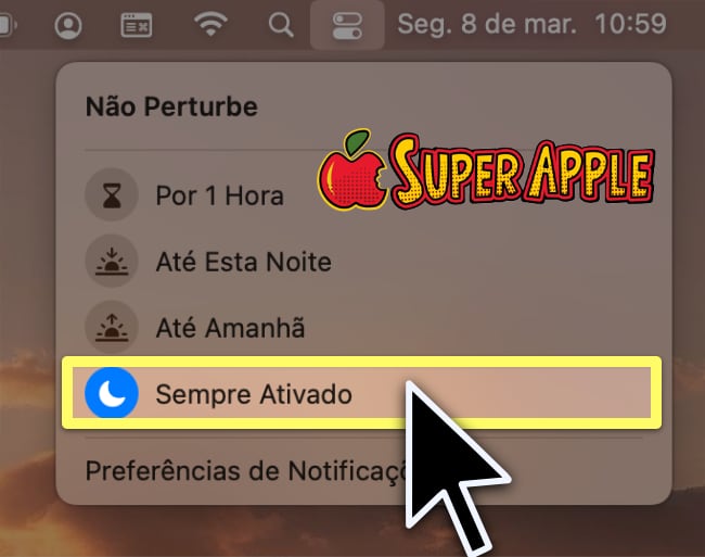 Não Perturbe do Mac