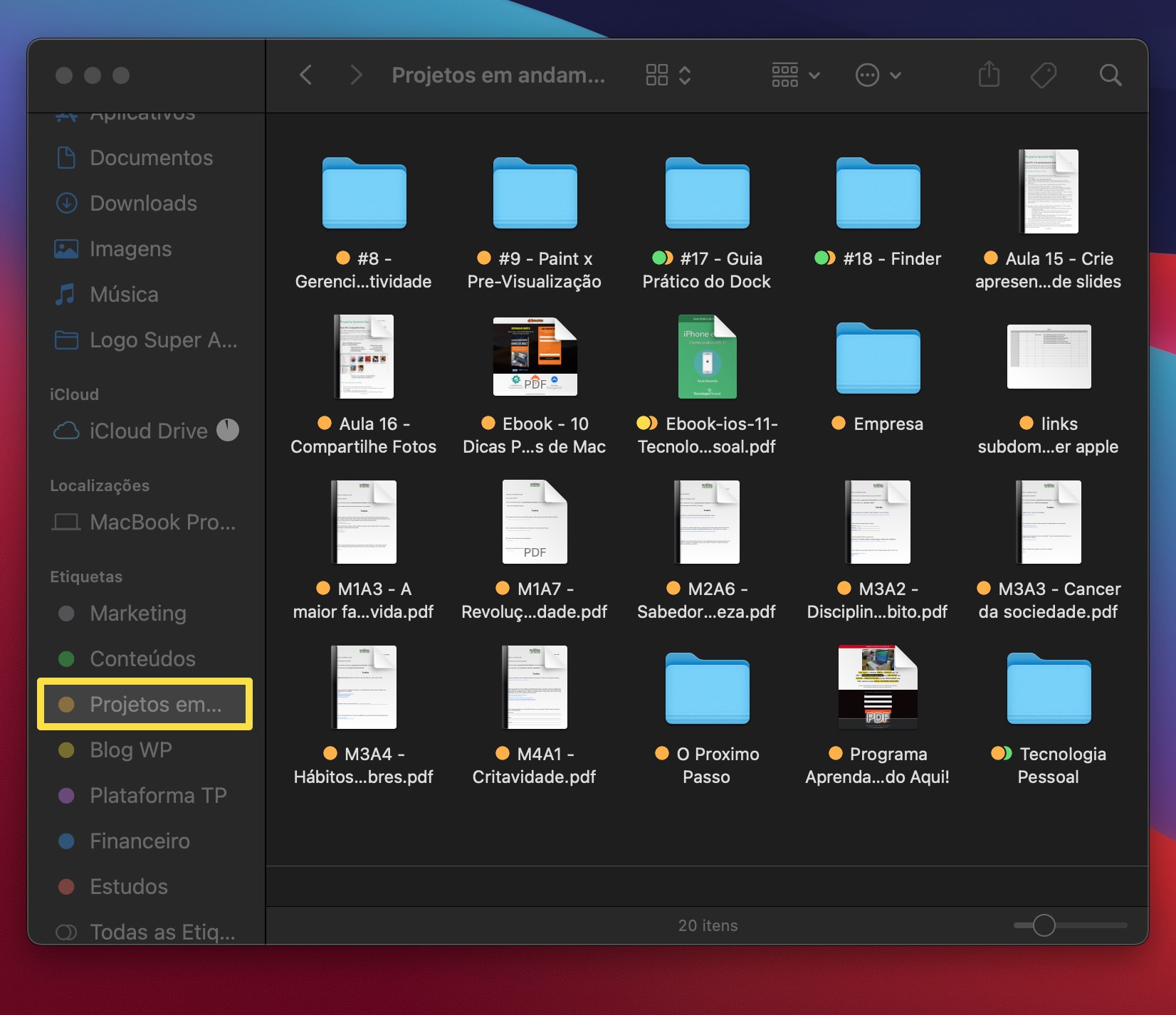 tags nos seus arquivos no Mac tags nos seus arquivos no Mac