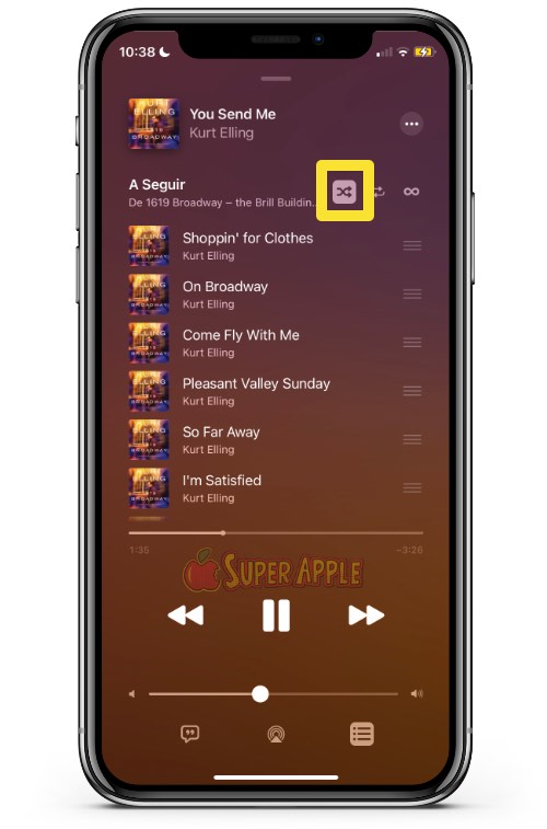 App Música do iPhone