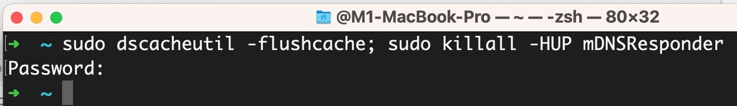 como limpar o cache no MacBook terminal