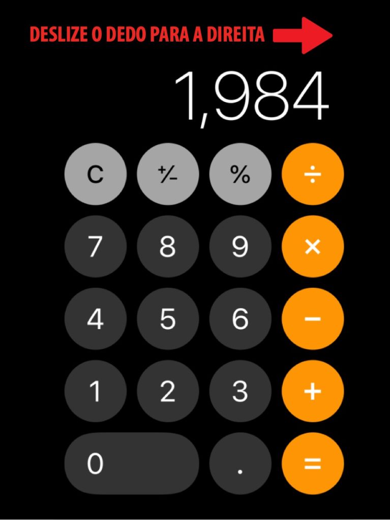 CALCULADORA DO IPHONE