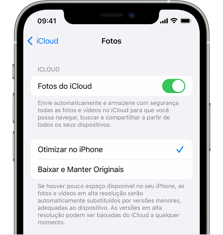 Comprimir Fotos no iPhone