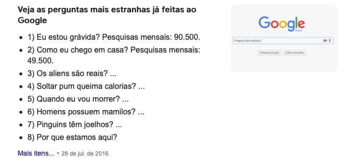 Você Nunca Deve Procurar no Google